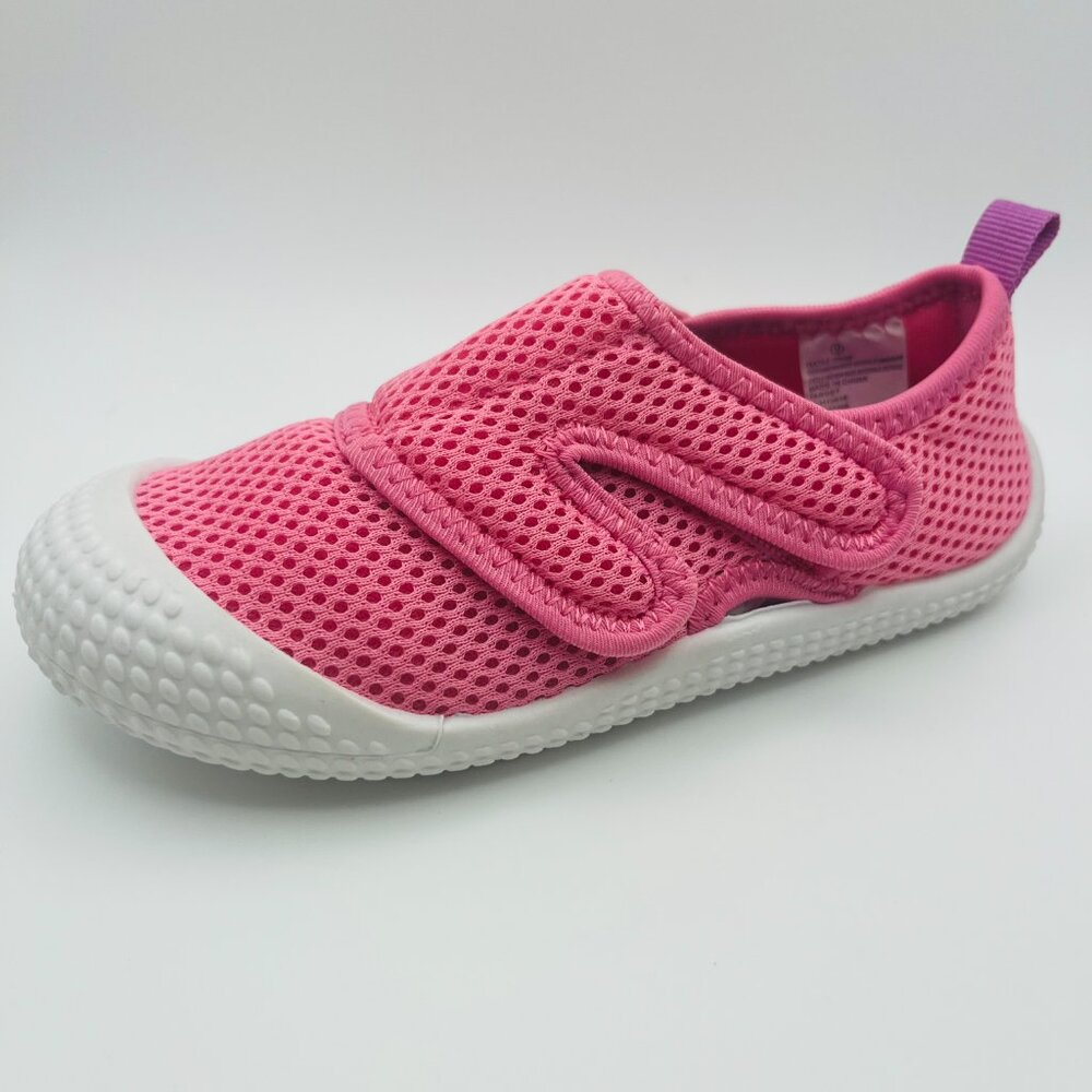 Toddler Theo Pink Shoes Back Loop Adjustable Hook & Loop Strap Cat & Jack Size 8